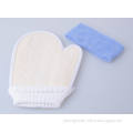 Shower Gloves & Headscarf, Eco-Friendly Bamboo Fiber Loofah Bath Sponge